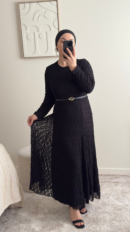 Robe dantelle noire