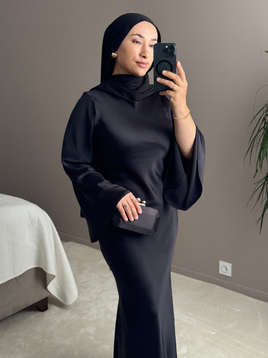 ROBE LONGUE SATIN
