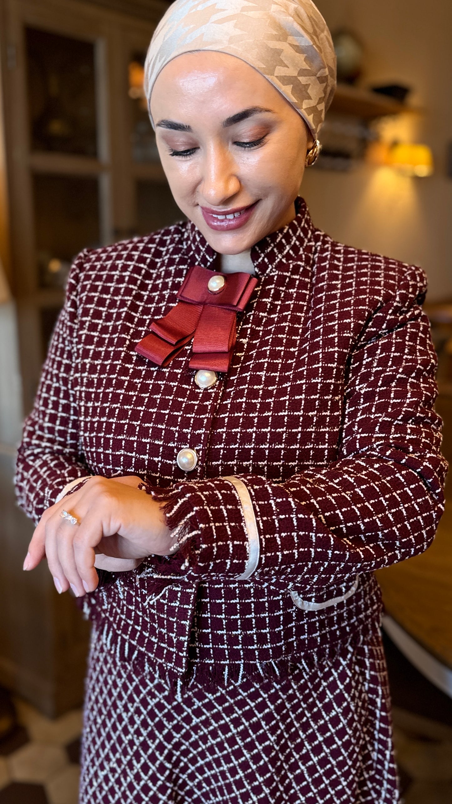 ENSEMBLE HIJAB MODERNE ET CHIC-MODERN TESETTUR TAKIM