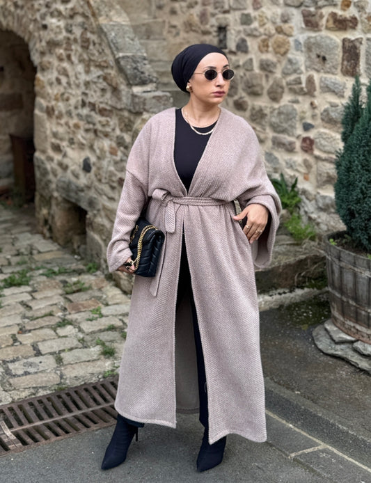 MANTEAU OVERSIZE BEIGE,MARRON CLAIRE