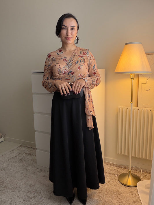 Jupe longue évasée femme – Coupe élégante et fluide