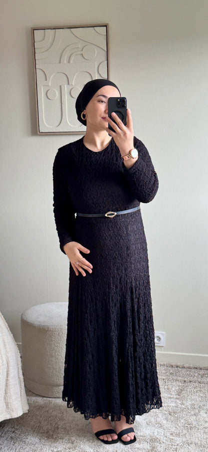 Robe dantelle noire