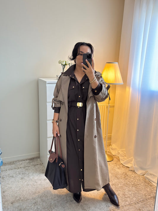 Trench longue avec doublure