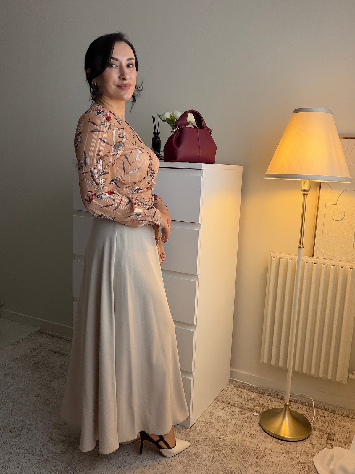 Jupe longue évasée femme – Coupe élégante et fluide