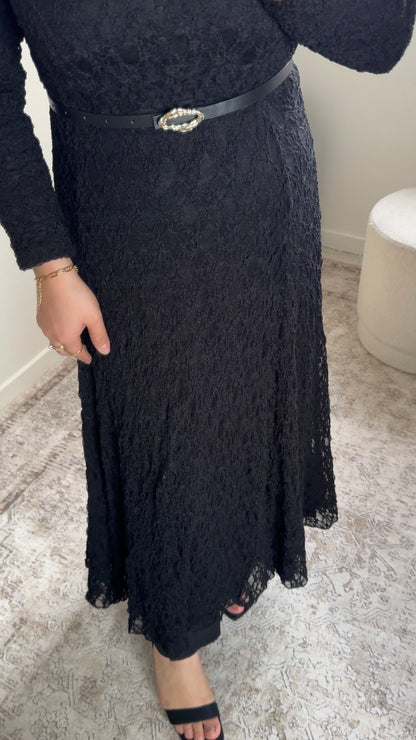 Robe dantelle noire