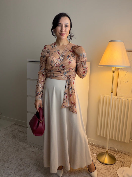 Jupe longue évasée femme – Coupe élégante et fluide