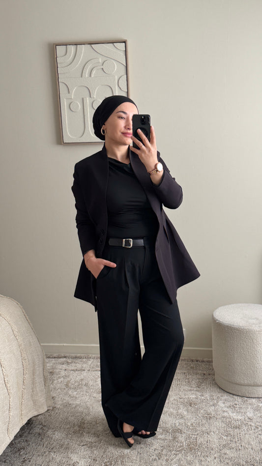 Pantalon avec ceinture intégrée