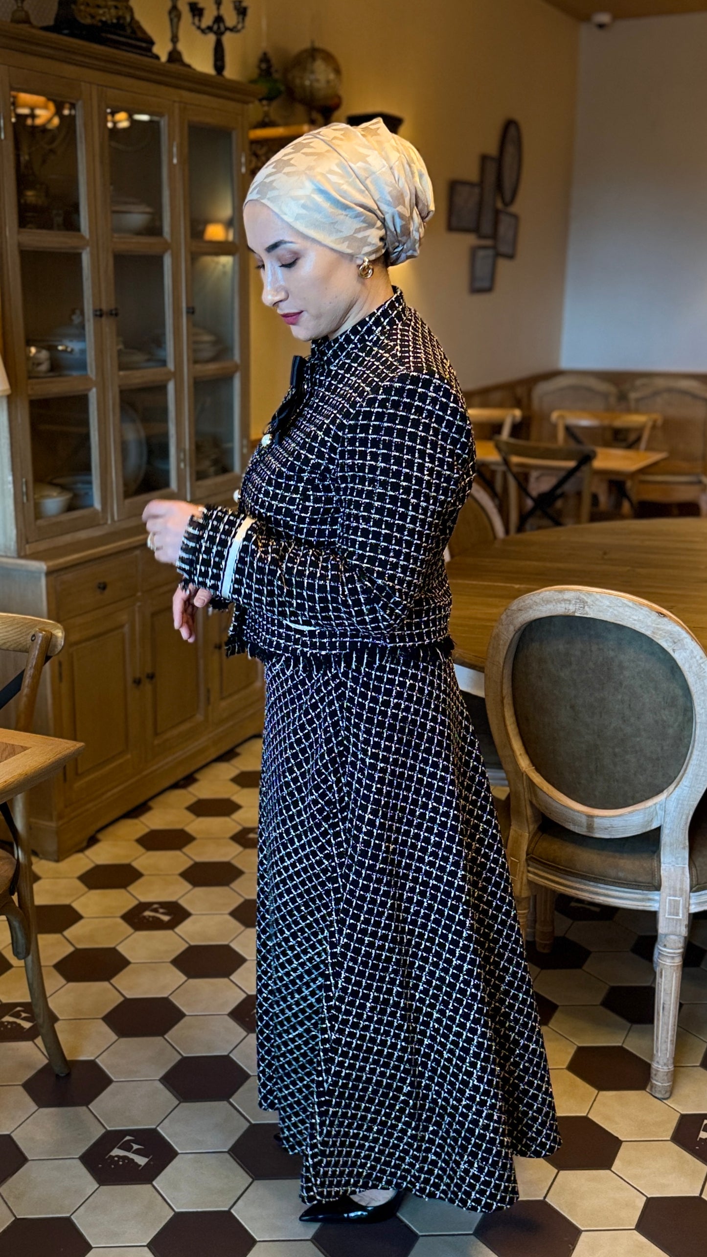 ENSEMBLE HIJAB CHIC ET ELEGANT-MODERN TESETTUR TAKIM