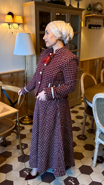 ENSEMBLE HIJAB MODERNE ET CHIC-MODERN TESETTUR TAKIM