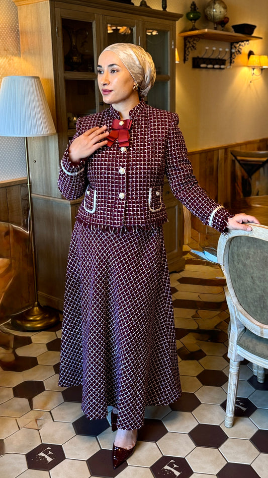 ENSEMBLE HIJAB MODERNE ET CHIC-MODERN TESETTUR TAKIM