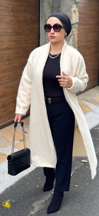 MANTEAU CREAM OVERSIZE