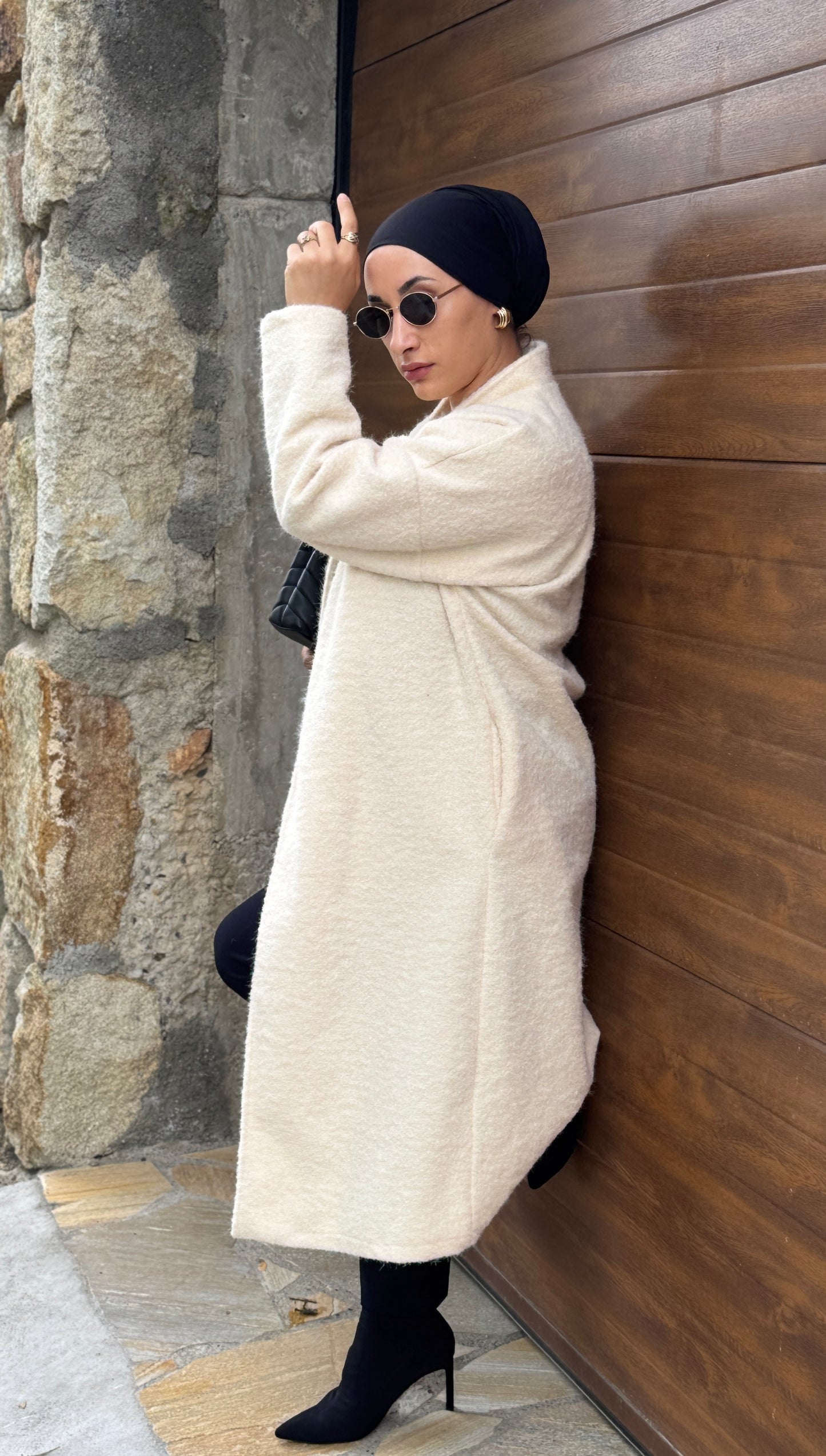 MANTEAU CREAM OVERSIZE