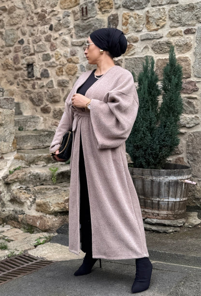 MANTEAU OVERSIZE BEIGE,MARRON CLAIRE