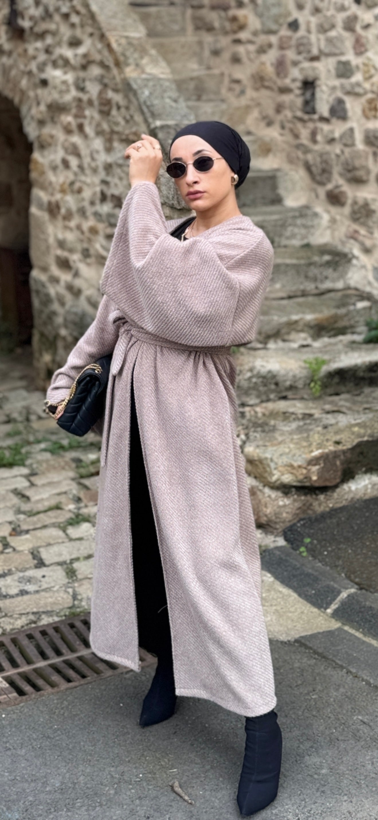 MANTEAU OVERSIZE BEIGE,MARRON CLAIRE