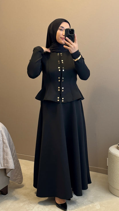 ENSEMBLE SCUBA -TENUE MODESTE ELEGANTE - SKUBA SIYAH TAKIM