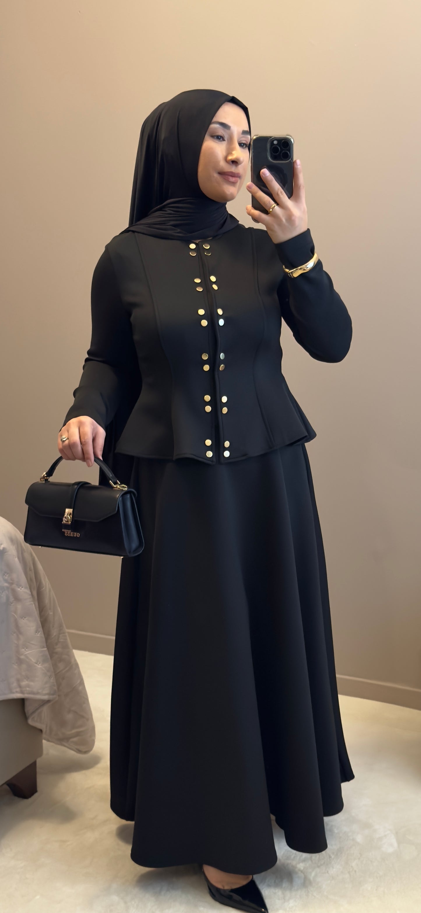 ENSEMBLE SCUBA -TENUE MODESTE ELEGANTE - SKUBA SIYAH TAKIM