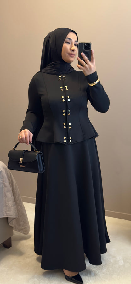 ENSEMBLE SCUBA -TENUE MODESTE ELEGANTE - SKUBA SIYAH TAKIM