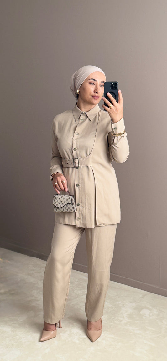 ENSEMBLE BEIGE MODAL TENCEL