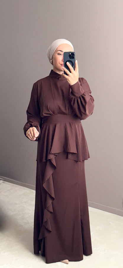 ENSEMBLE MARRON POUR TOUT EVENEMENT