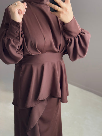 ENSEMBLE MARRON POUR TOUT EVENEMENT