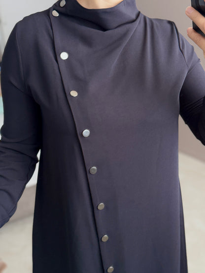 ENSEMBLE NOIR AVEC CHEMISE LONGUE