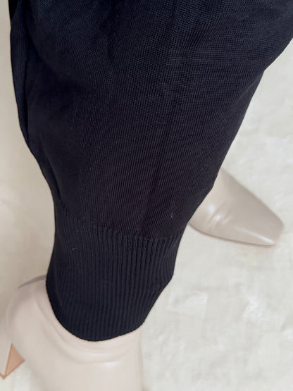 ROBE LONGUE EN TISSU MERCERISE