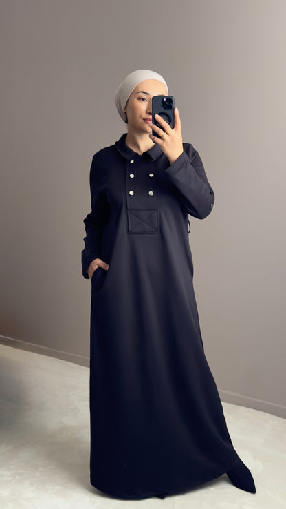 ROBE LONGUE NOIR MODAL OYSHO