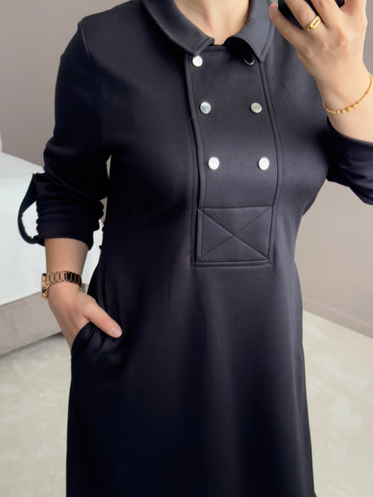 ROBE LONGUE NOIR MODAL OYSHO