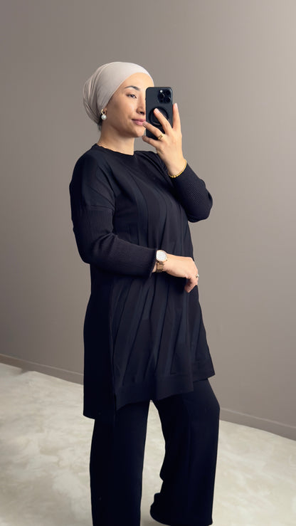 TUNIQUE EN TISSU MERCERISE A MOTIFS INTEGRES