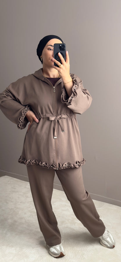 SET DE SURVETEMENT VISON AVEC DES PERLES