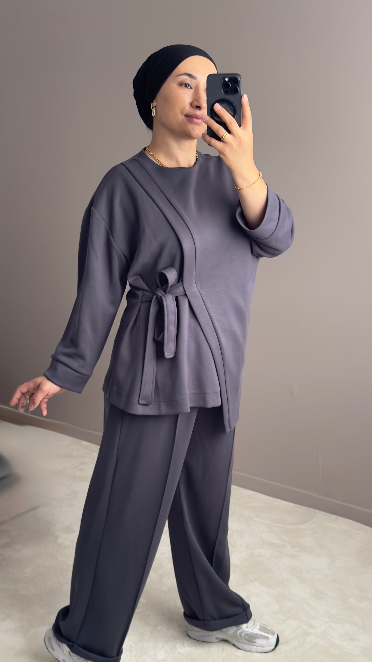 ENSEMBLE SPORT ANTHRACITE TISSU MODAL