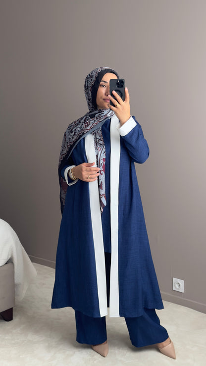 ENSEMBLE KIMONO TROIS PIECE AVEC PANTALON