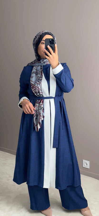 ENSEMBLE KIMONO TROIS PIECE AVEC PANTALON