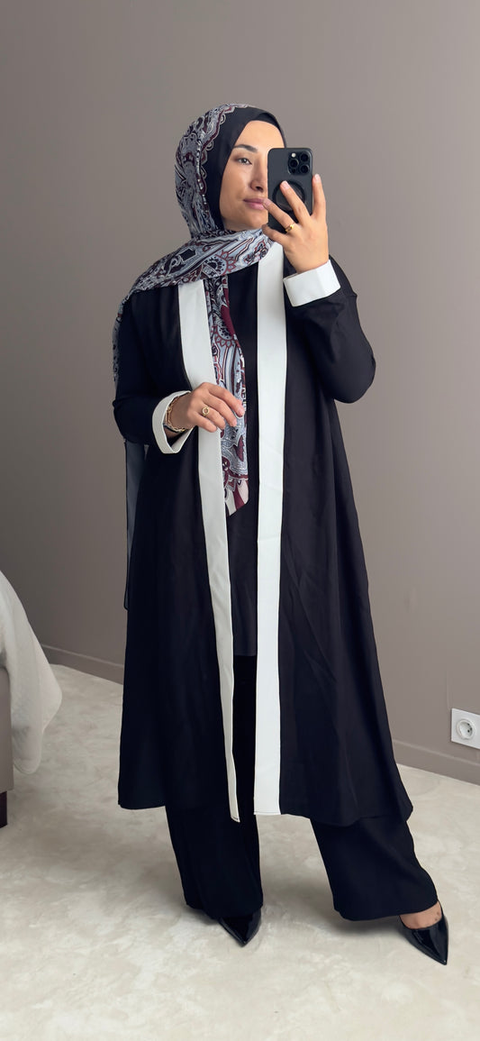 ENSEMBLE KIMONO TROIS PIECE AVEC PANTALON