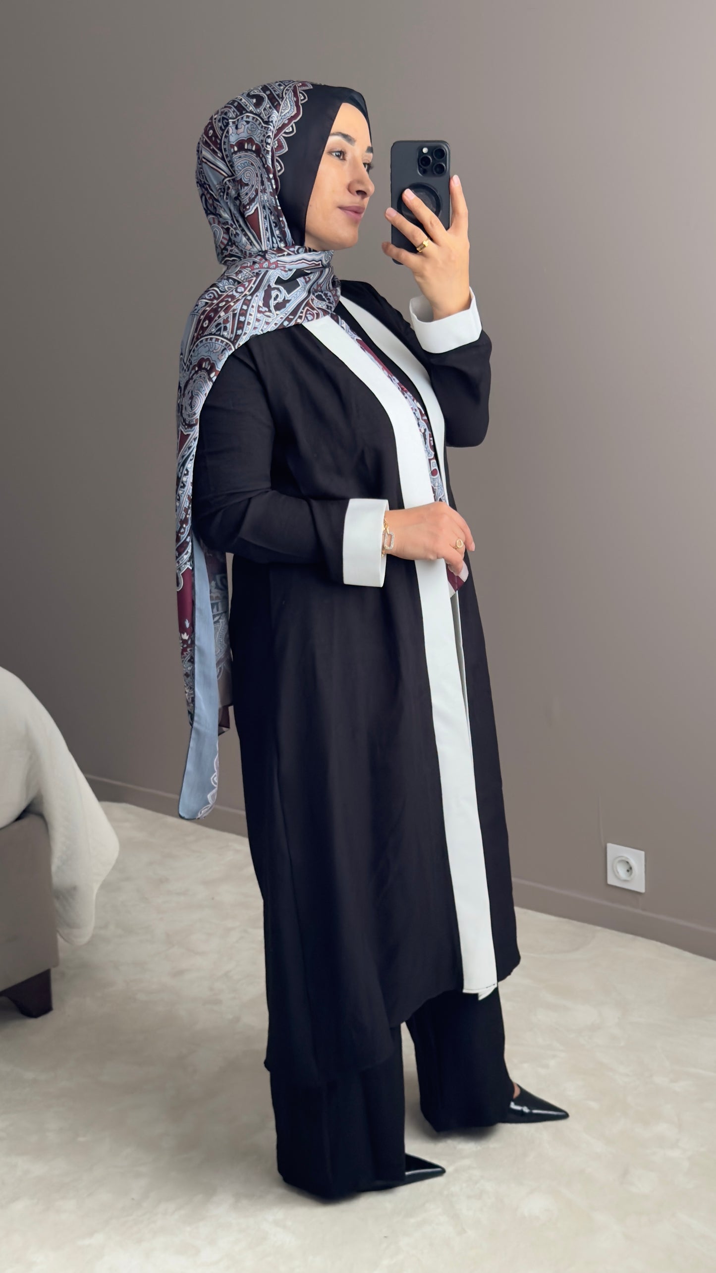 ENSEMBLE KIMONO TROIS PIECE AVEC PANTALON