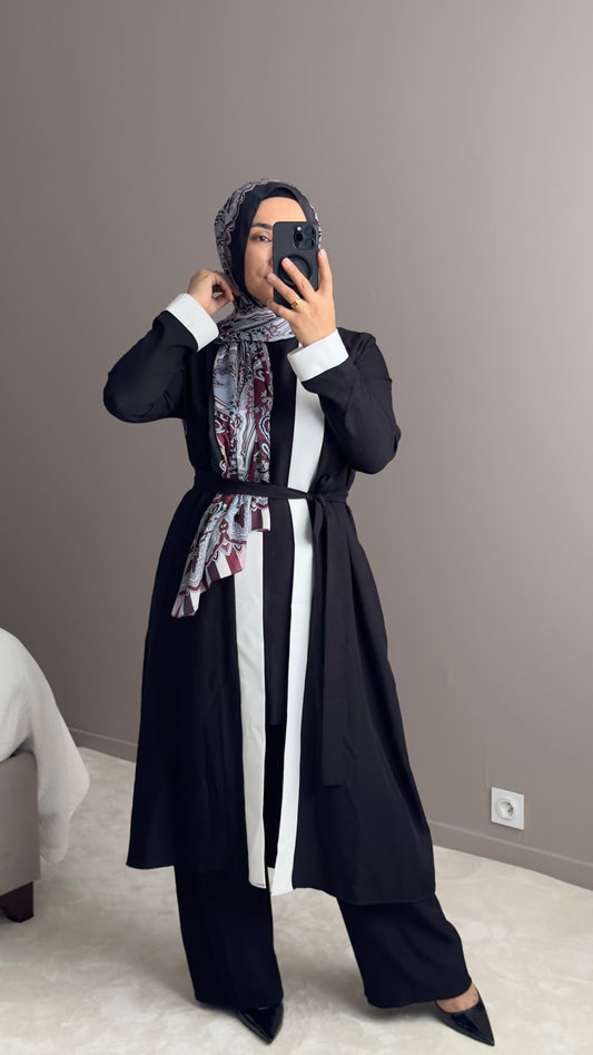 ENSEMBLE KIMONO TROIS PIECE AVEC PANTALON