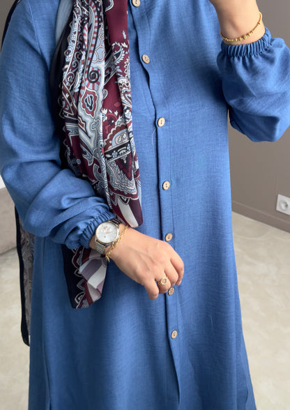 ENSEMBLE BLEU AVEC PANTALON