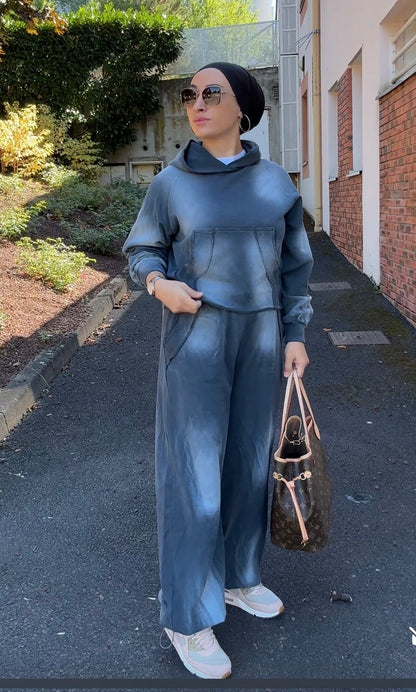 ENSEMBLE DE SURVETEMENT FEMME OVERSIZE GRIS