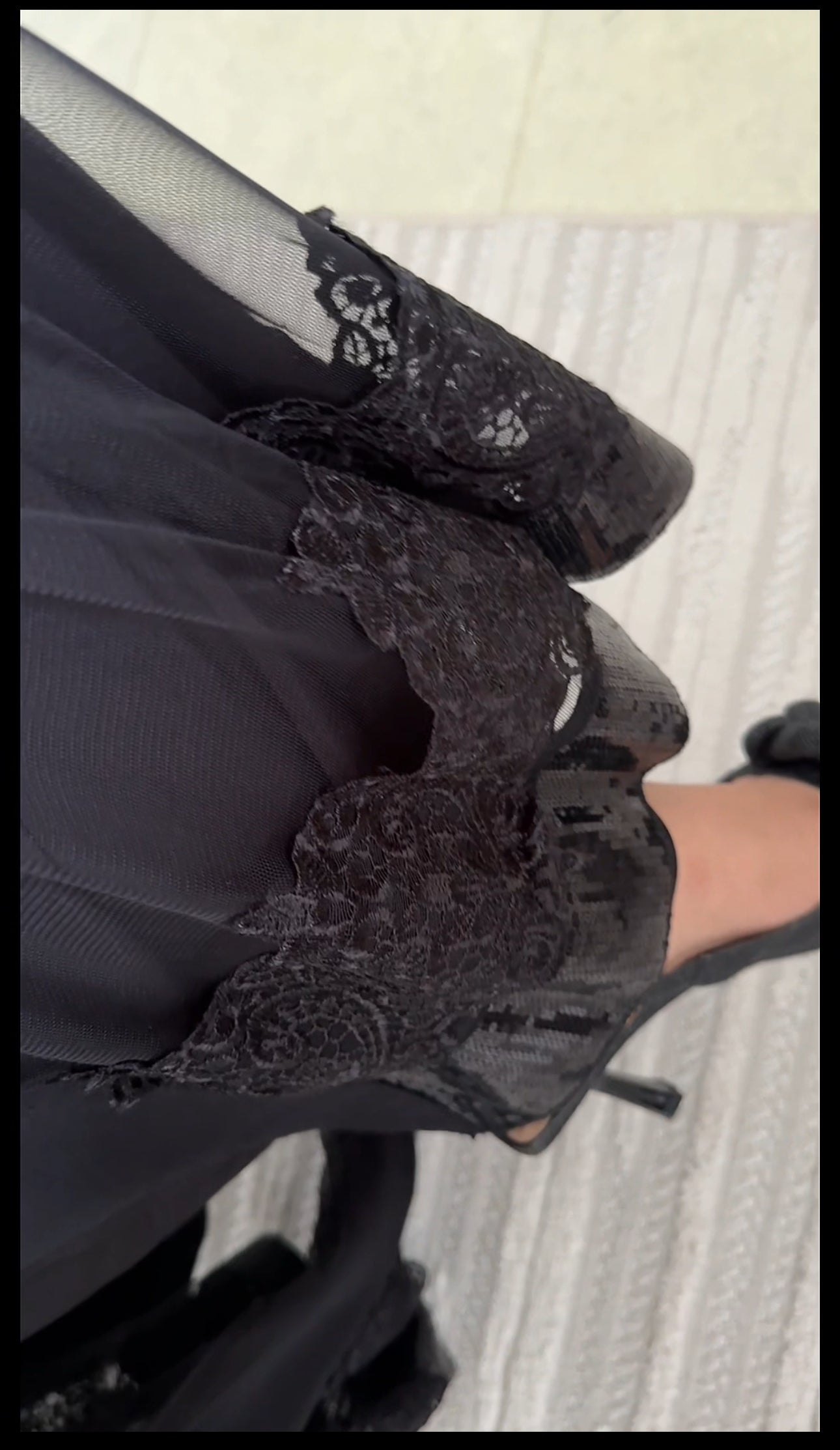 SET DE KIMONO NOIR AVEC DES SEQUINS