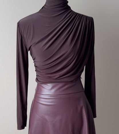 Blouse en jersey avec drapé – chic décontracté