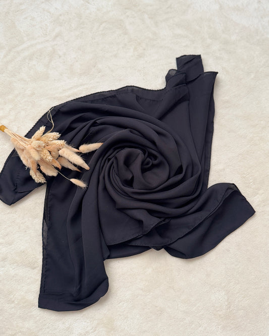 CHALE CREPE NOIR-SIYAH KREP SAL