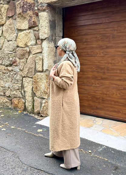 MANTEAU CAMEL OVERSIZE-TABA RENGI OVERSIZE MANTO