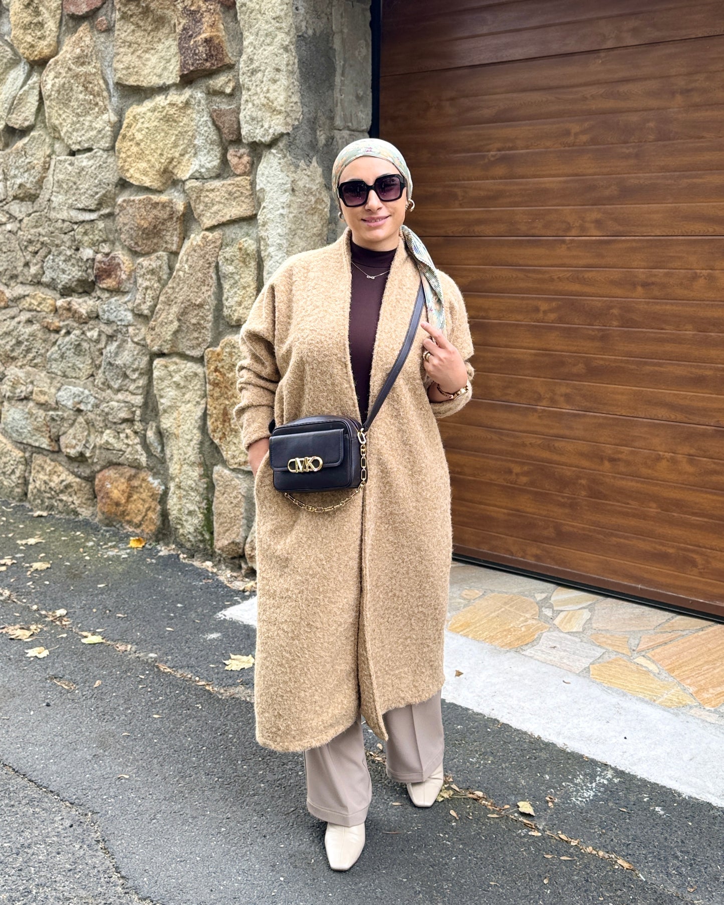 MANTEAU CAMEL OVERSIZE-TABA RENGI OVERSIZE MANTO