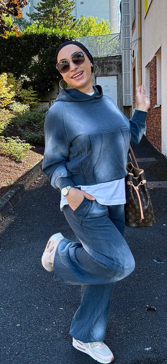 ENSEMBLE DE SURVETEMENT FEMME OVERSIZE GRIS