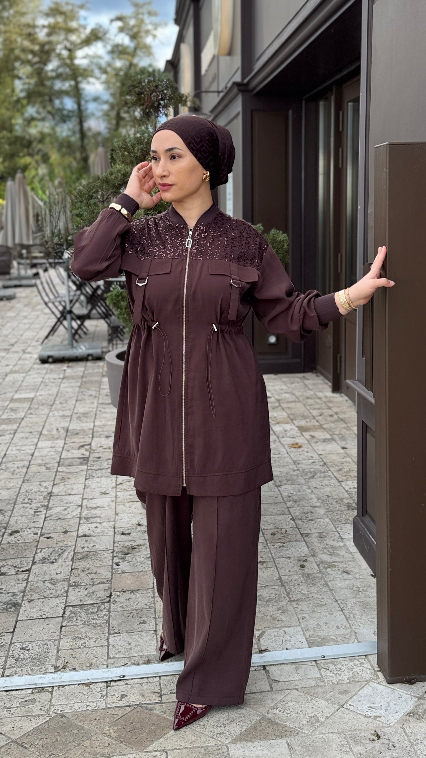 ENSEMBLE HIJAB AU STYLE SPORT-CHIC