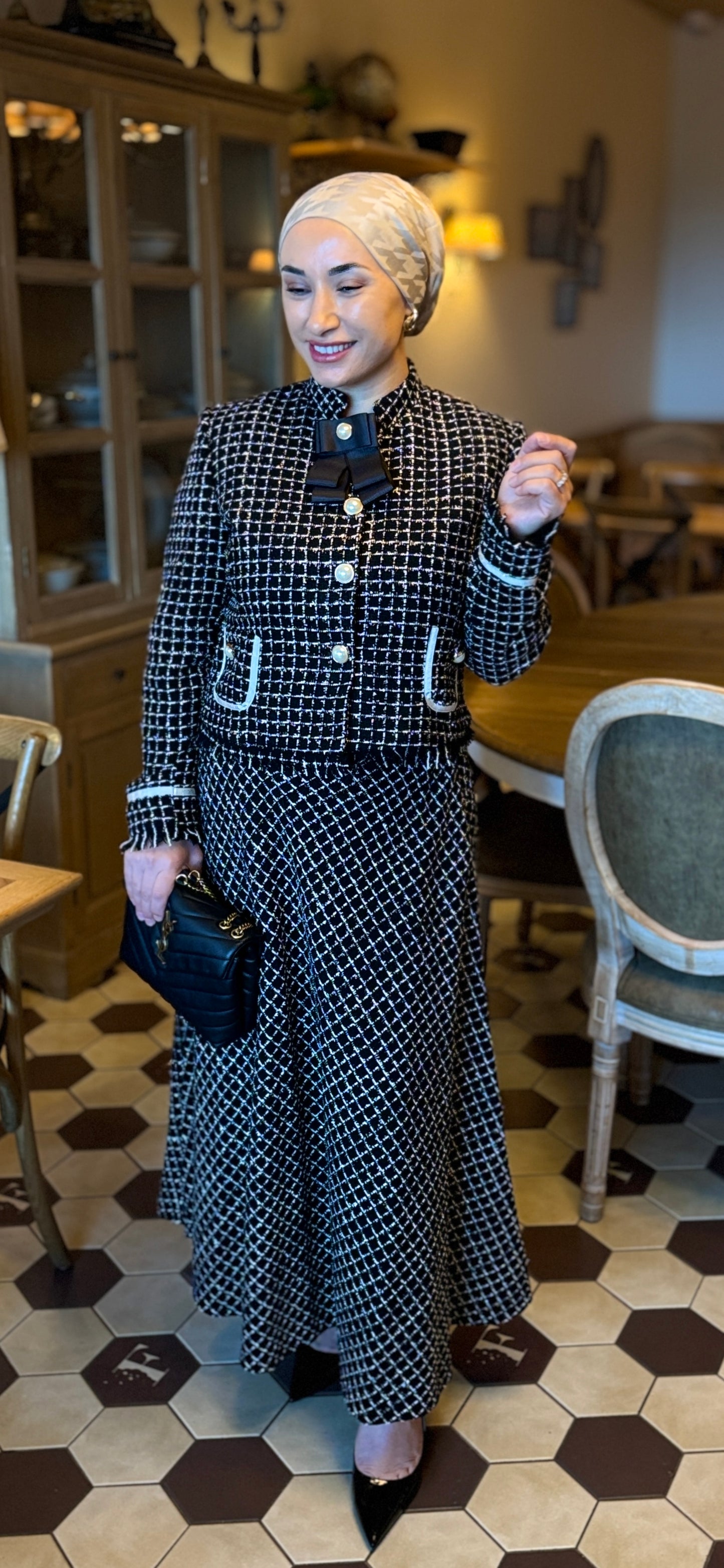 ENSEMBLE HIJAB CHIC ET ELEGANT-MODERN TESETTUR TAKIM